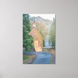 Yosemite Chapel Canvastryck