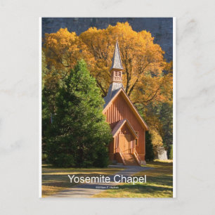 Yosemite Chapel (oktober) California Products Vykort