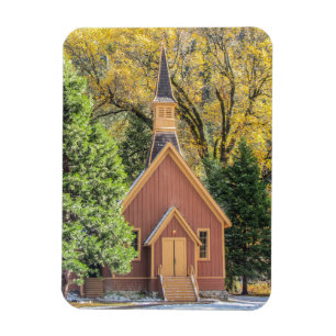 Yosemite Chapel på hösten Magnet