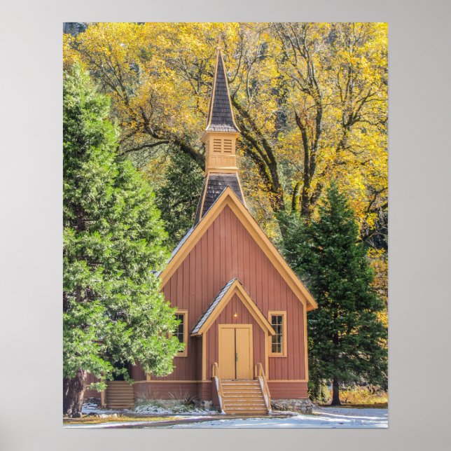 Yosemite Chapel Poster (Framsidan)