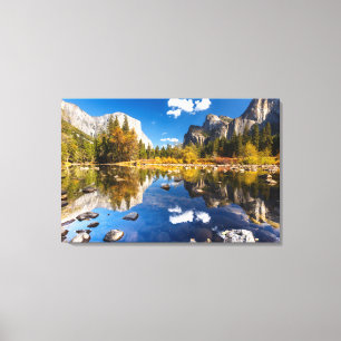 Yosemite dal i nedgång canvastryck