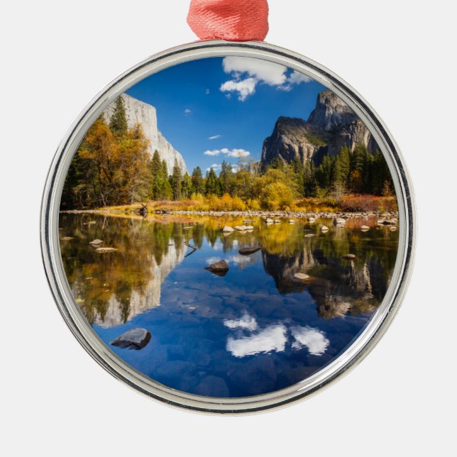 Yosemite dal i nedgång julgransprydnad metall (Framsidan)