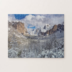 Yosemite dal i snö pussel