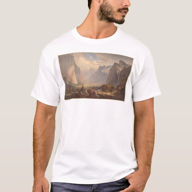 Yosemite dal, Kalifornien (0710A) Tee Shirt (Framsida)
