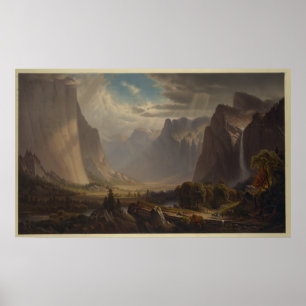 Yosemite dal. Når att ha målat vid den Thomas Poster