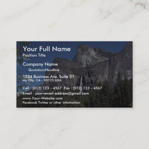 Yosemite dalnedgångar, USA Visitkort