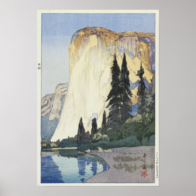 Yosemite, El Capitan, Hiroshi Yoshida Poster (Framsidan)