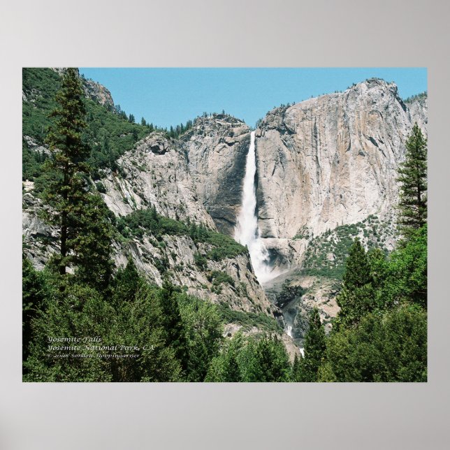 Yosemite Falls 2 Skriv ut Poster (Framsidan)