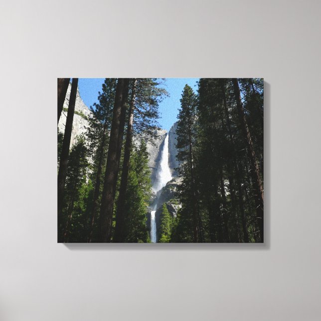 Yosemite Falls and Skogen Ligcape Photography Canvastryck (Framsida)