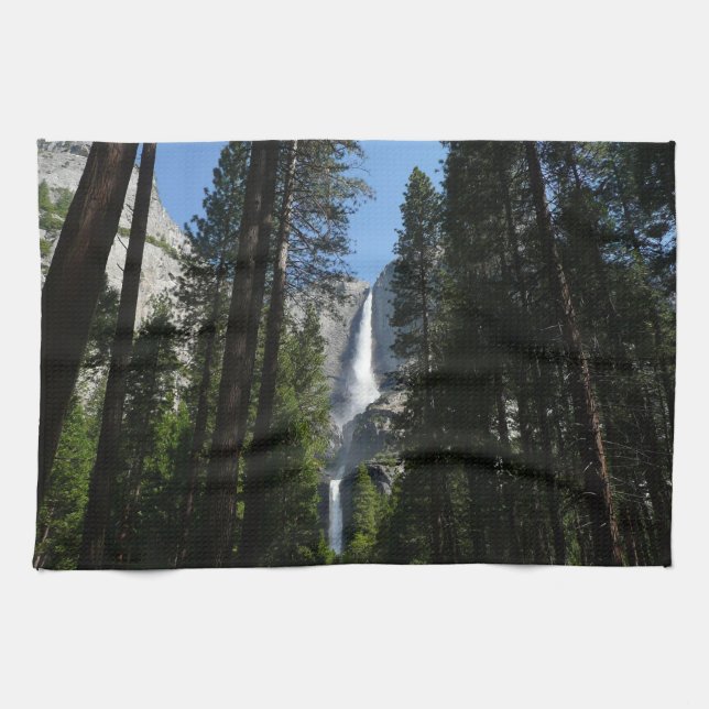 Yosemite Falls and Skogen Ligcape Photography Kökshandduk (Horisontell)