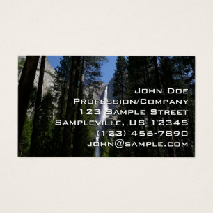 Yosemite Falls and Skogen Ligcape Photography Visitkort