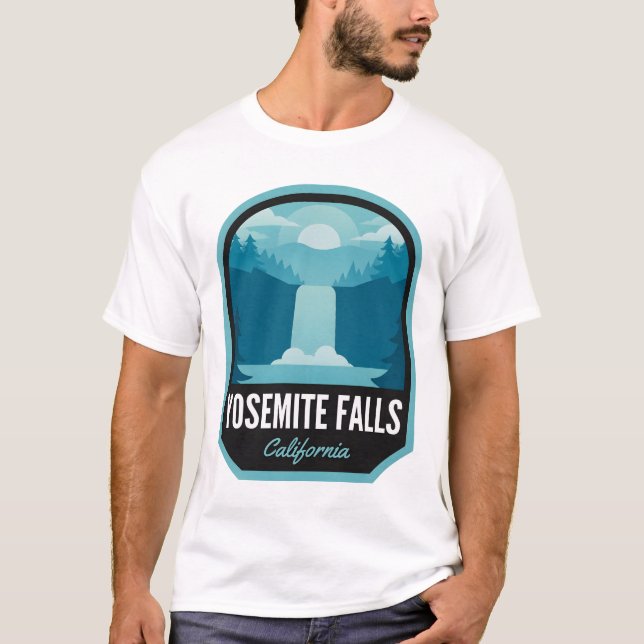 Yosemite Falls California T Shirt (Framsida)