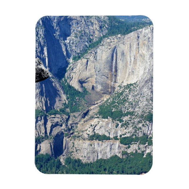 Yosemite Falls från Glacier Point, CA Magnet (Vertikal)