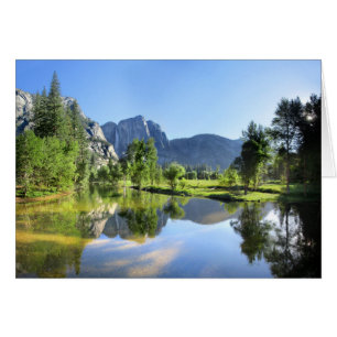 Yosemite Falls från Merced River - Yosemite Valley Hälsningskort