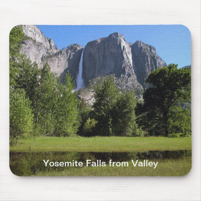 Yosemite Falls från Valley i California Musmatta (Framsidan)
