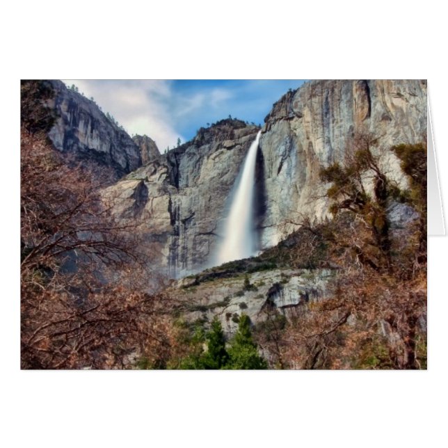 Yosemite Falls Hälsningskort (Framsidan Horizontal)