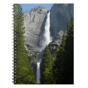 Yosemite Falls II från Yosemite National Park Anteckningsbok Med Spiral