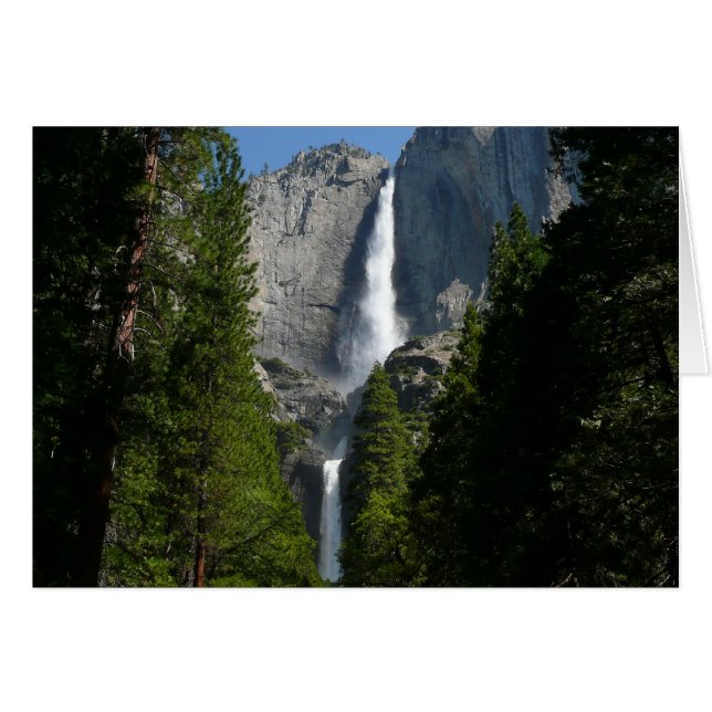 Yosemite Falls II från Yosemite National Park Hälsningskort (Framsidan Horizontal)