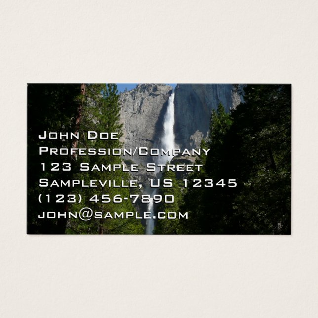 Yosemite Falls II från Yosemite National Park Visitkort (Framsidan)