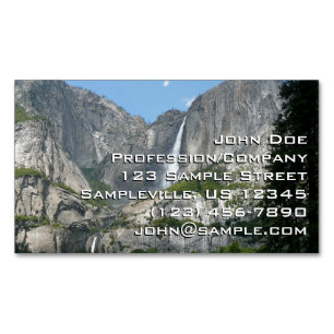 Yosemite Falls III från Yosemite National Park Magnetiska Visitkort