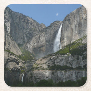 Yosemite Falls III från Yosemite National Park Underlägg Papper Kvadrat