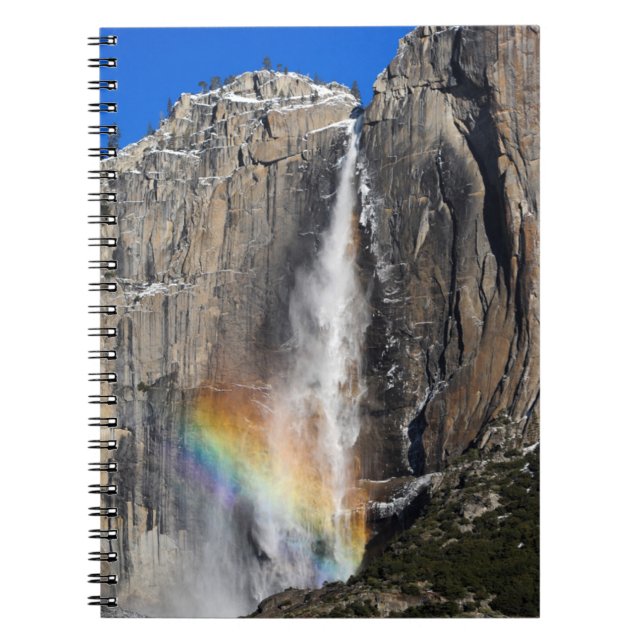 Yosemite Falls med regnbåge Anteckningsbok (Framsidan)