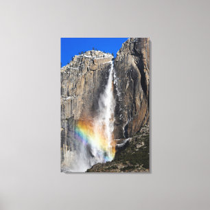 Yosemite Falls med regnbågen Canvastryck