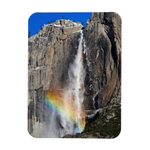 Yosemite Falls med regnbågen Magnet
