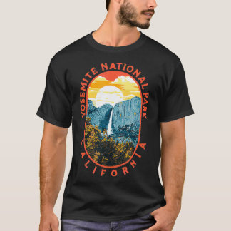 Yosemite Falls - nationalparken California Retro T Shirt