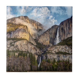 Yosemite Falls naturskön, Kalifornien Kakelplatta