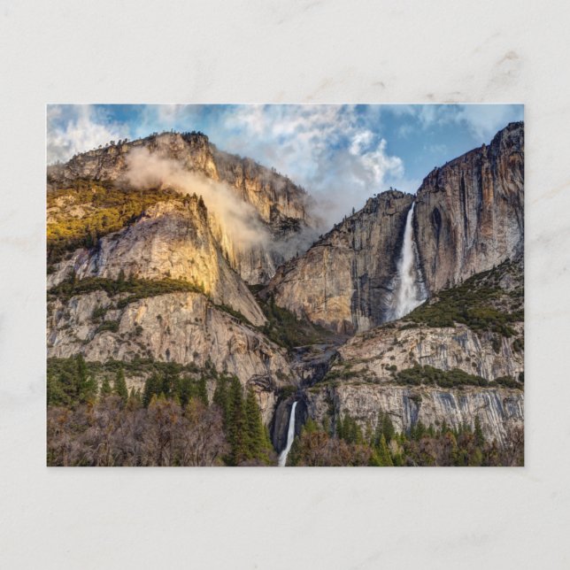 Yosemite Falls naturskön, Kalifornien Vykort (Framsida)