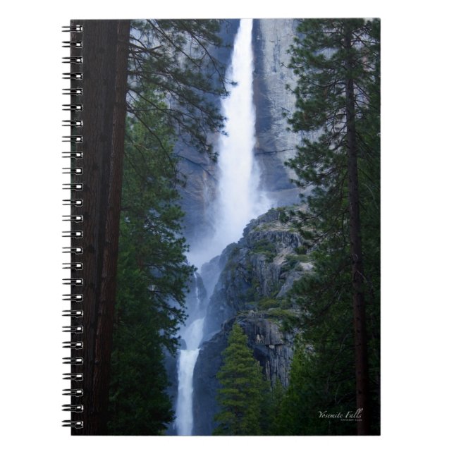 Yosemite Falls Photo Natature Walk - bärbar dator Anteckningsbok Med Spiral (Framsidan)