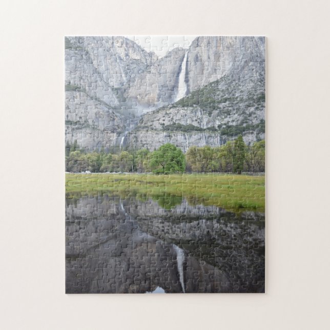 Yosemite Falls Reflection - 11x14 - 252 pcs. Pussel (Vertikal)