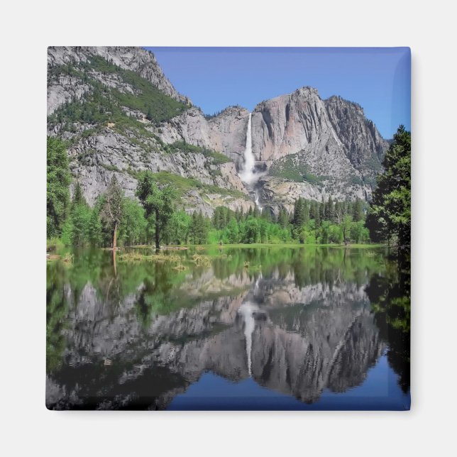Yosemite Falls Reflection Magnet (Framsidan)