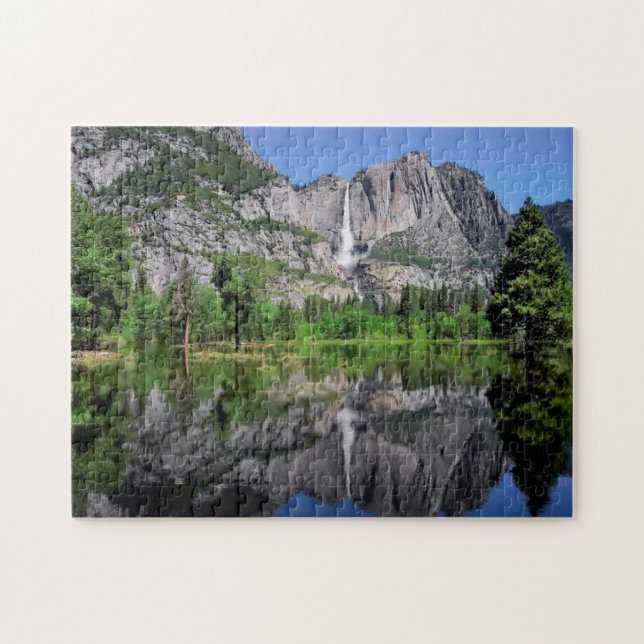 Yosemite Falls reflexion Pussel (Horisontell)