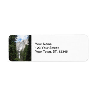 Yosemite Falls Returadress Etikett