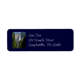 Yosemite Falls Return-adressetikett Returadress Etikett