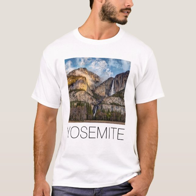 Yosemite Falls scenic, Kalifornien T Shirt (Framsida)