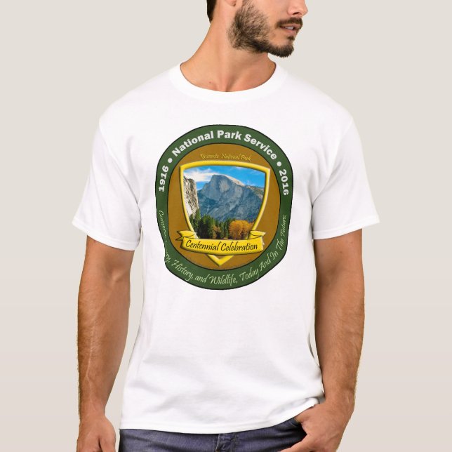 Yosemite för hundraårs- skjorta för nationalpark t-shirt (Framsida)