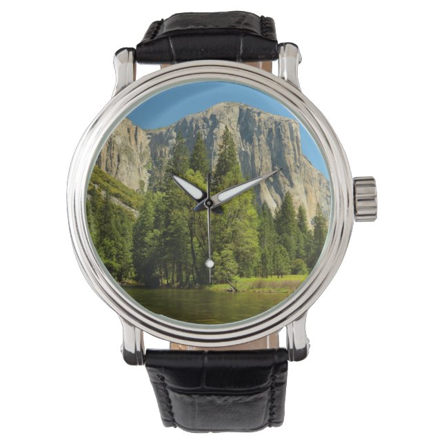 Yosemite från dalbotten, Sierra-Nevada Armbandsur (Framsida)