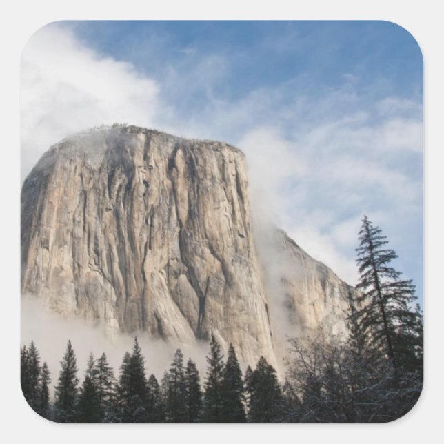 Yosemite Fyrkantigt Klistermärke (Framsida)