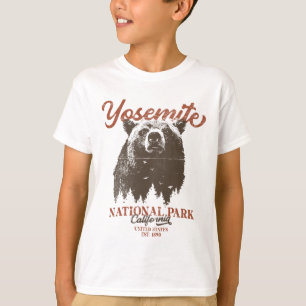 Yosemite Grizzly Bear California National Park T Shirt