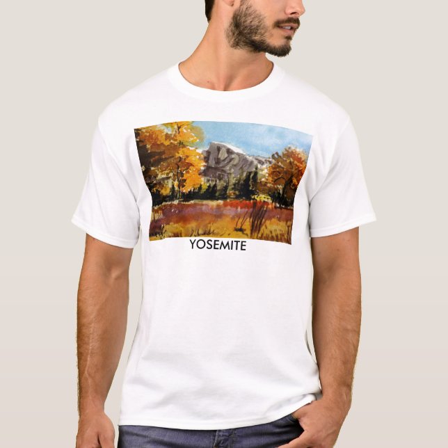 Yosemite Halfdome äng Tee Shirt (Framsida)