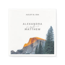 Yosemite halv Dome Sunset Bröllop Napkins