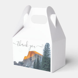 Yosemite, halv Dome Sunset Tack Bröllop Presentaskar