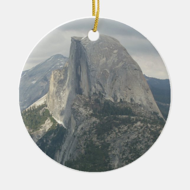 Yosemite halv kupol julgransprydnad keramik (Framsidan)