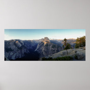 Yosemite Halvdome Panorama Poster