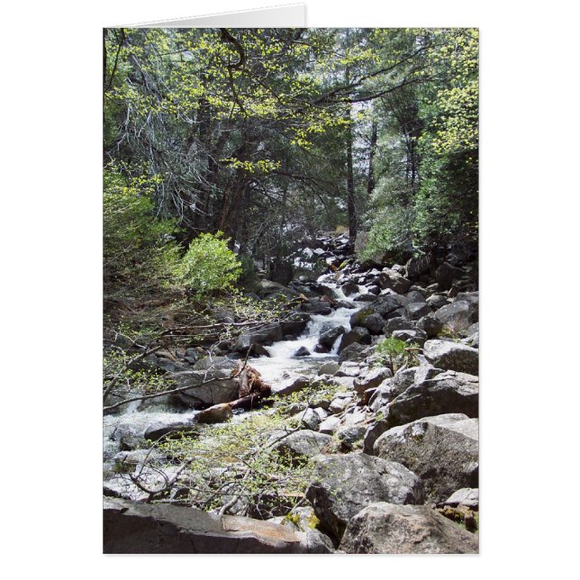 Yosemite i Springtime: Bridalveil Falls Trail OBS Kort (Framsidan)