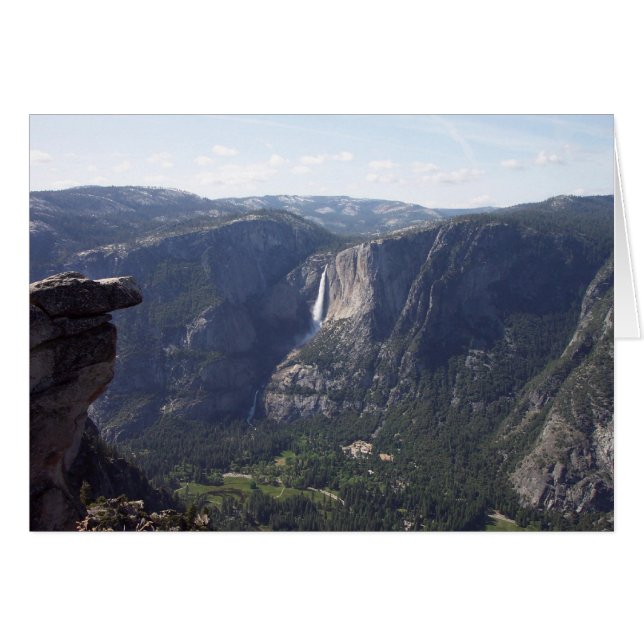 Yosemite i Vår: Glacier Point View OBS Kort (Framsidan Horizontal)