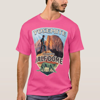 Yosemite jag klättrade i halvdom med Hiker och Mou T Shirt